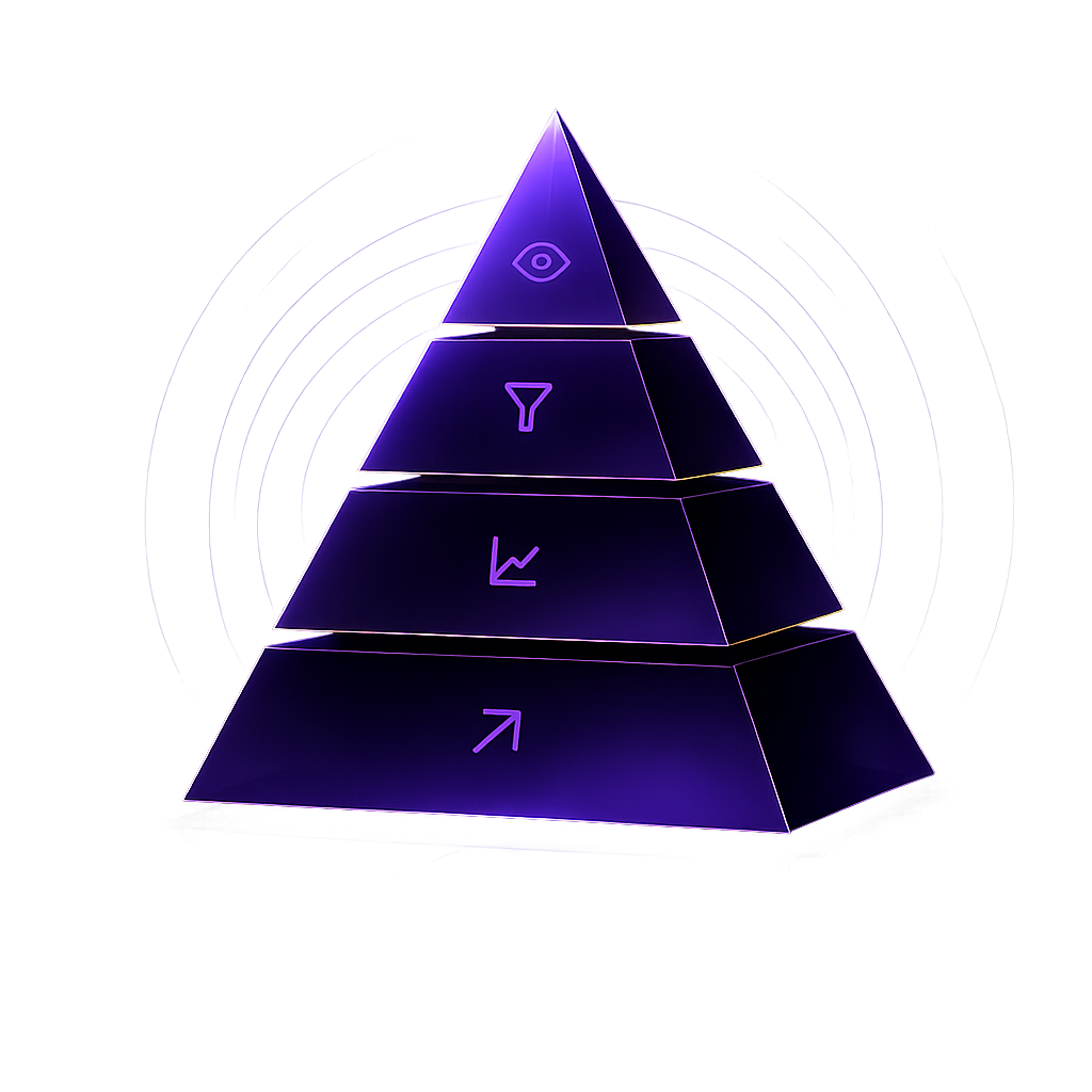 Bottleneck pyramid: Attention, Conversion, Consistency, Scale